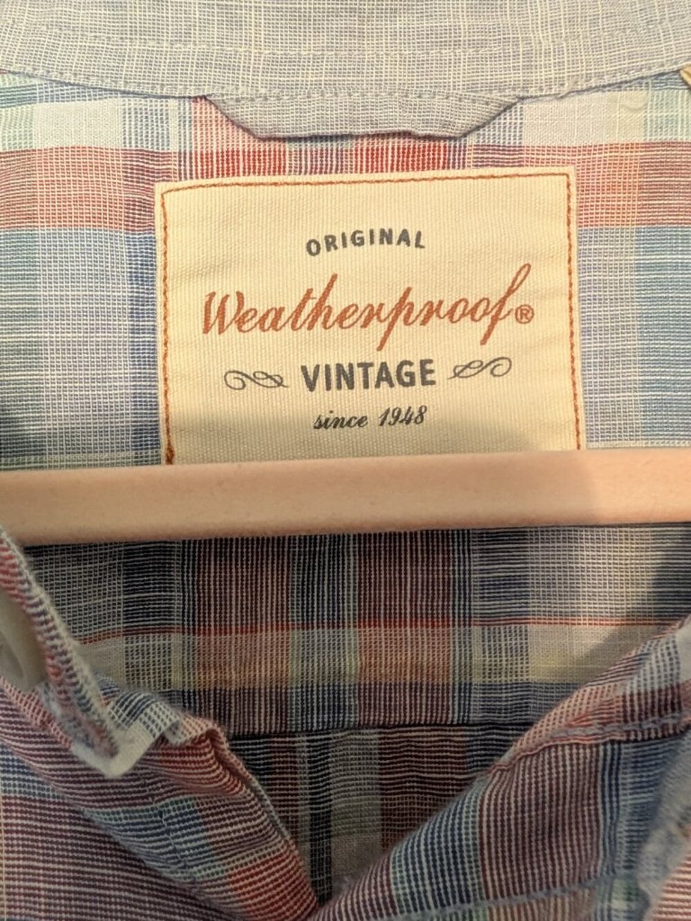 Weatherproof Vintage Plaid Short Sleeve Button-Down Shirt Size XL - Picture 3 of 7